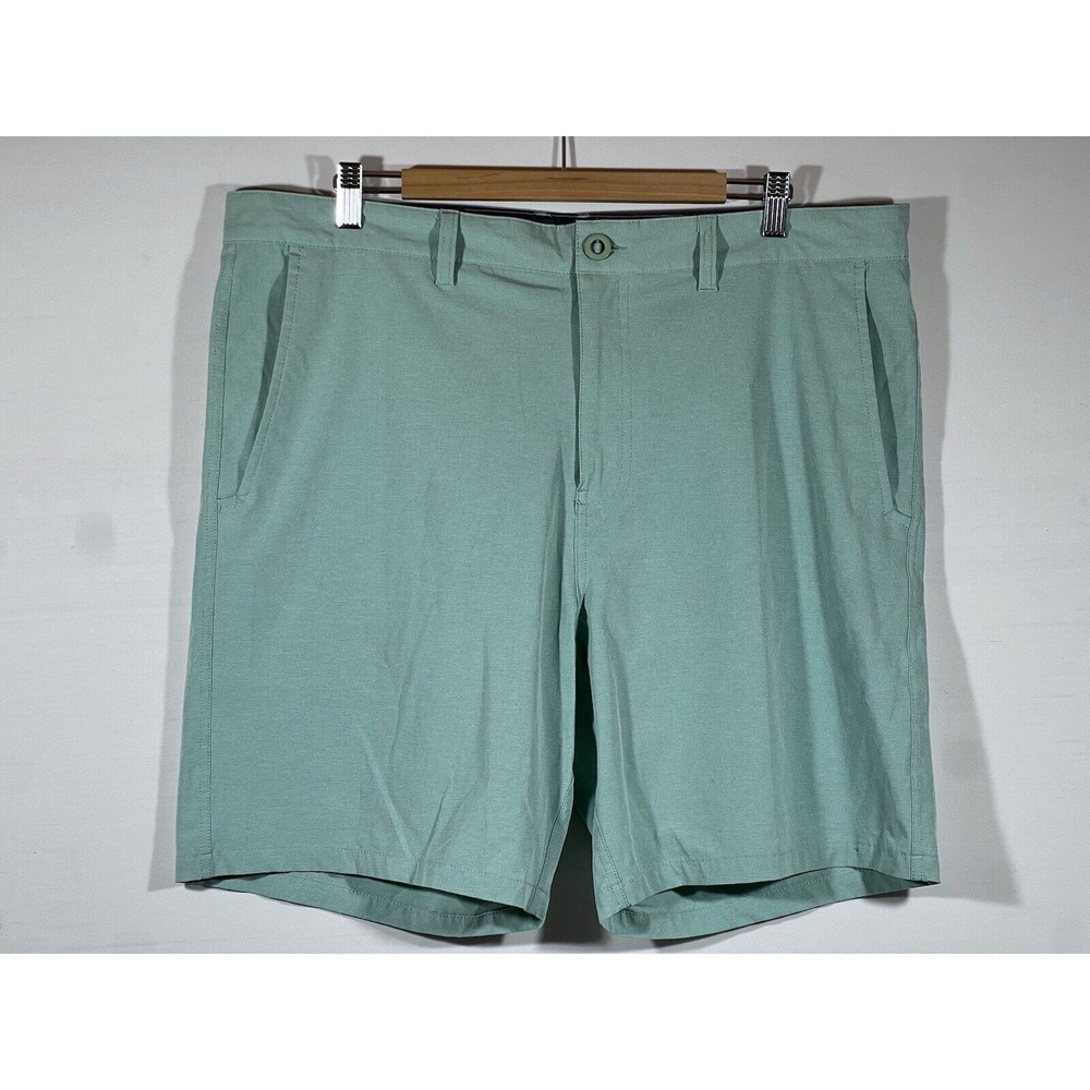 Rising Tide Mens Cargo Shorts 38 Green Stretch Utility Casual Outdoor‎
